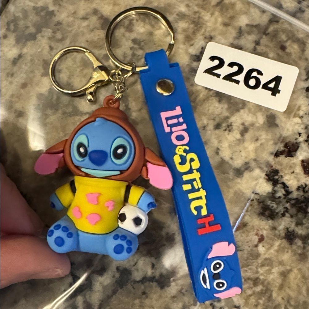 2264 Matthew Fun Item Lilo & Stitch Key Ring, Bag Charm
